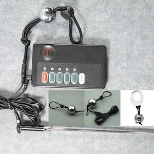 pornhint Pornhint Electric Shock E Stim Kit 70g Ball Weight 6mm-12mm Hollow Urinary Catheters Electrosex Toy Gear Set