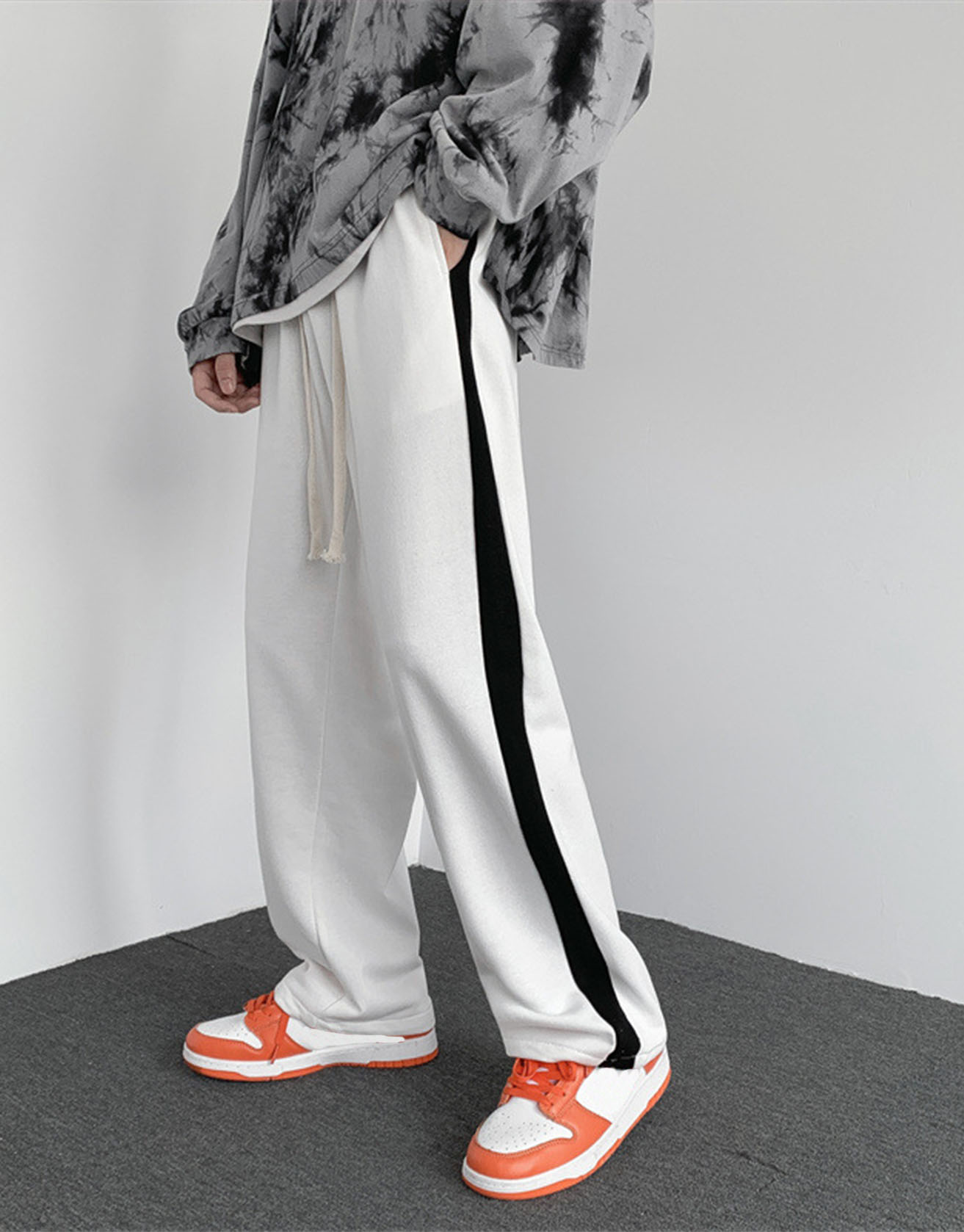 Men's Colorblock Striped Casual Pants / TECHWEAR CLUB / Techwear