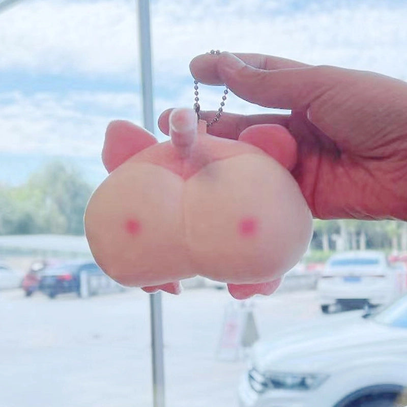 Minimalist Classic Style Animal Cloth Keychain