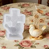 3D Rose Cross & Peace Dove Silicone Candle Moulds Decorative Crafting Tool DIY Handmade Faith Candles Moulds Reusable Sacred Rose Vine Mould for Anniversary/Religious Ceremony