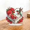 DIY Rose Cake Hummingbird Acrylic Special Shape Diamond Painting Desktop Ornaments