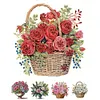 Flower Basket-Partial Special Shaped Diamond Painting 30*30CM