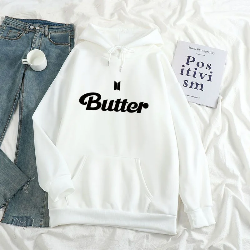 방탄소년단 Butter Print Candy Color Hoodie