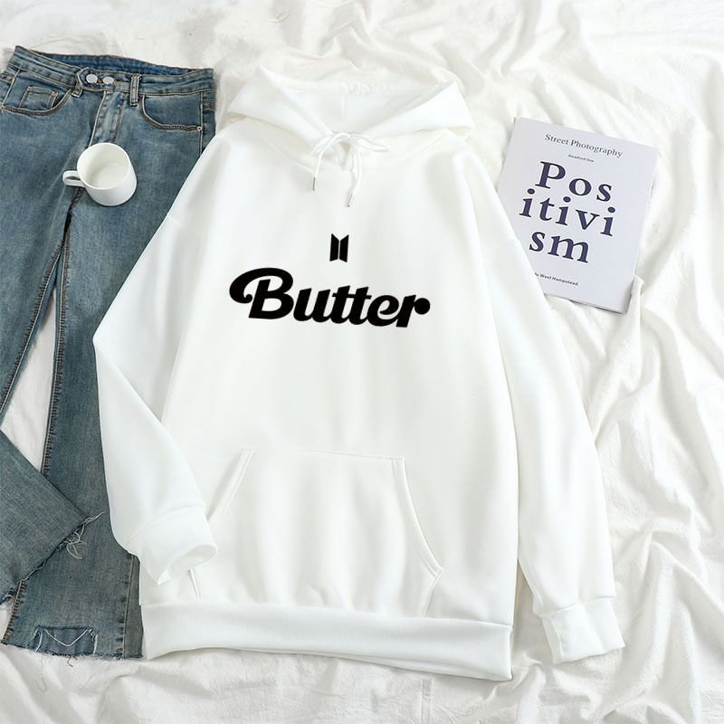 방탄소년단 Butter Print Candy Color Hoodie