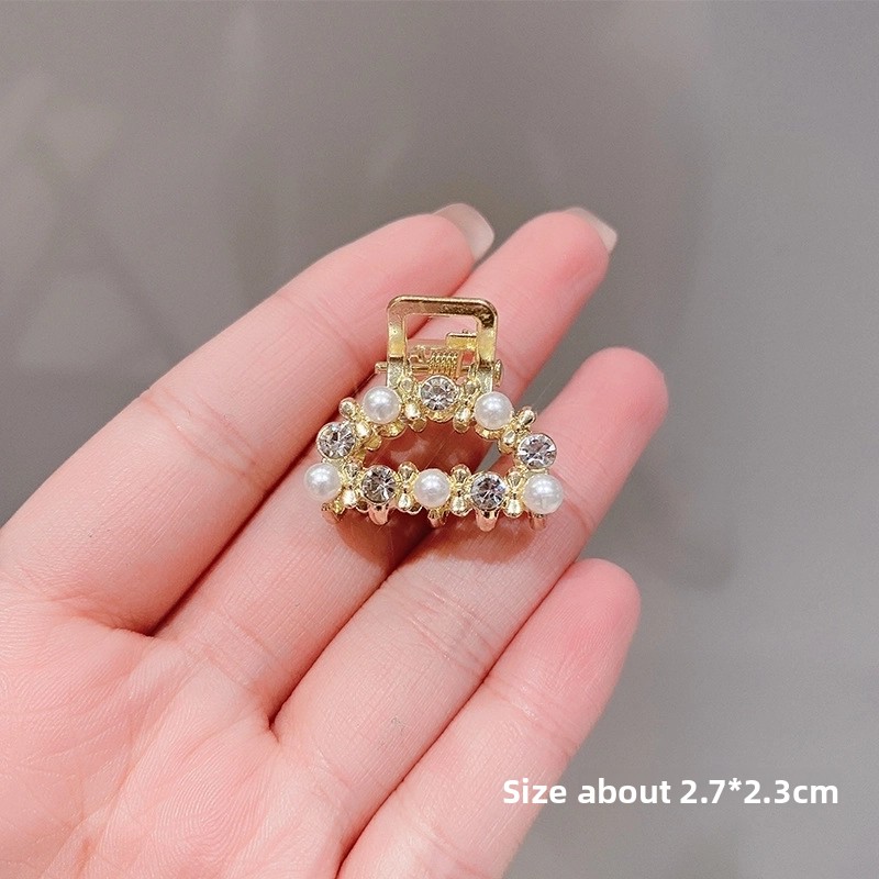 Sweet Butterfly Alloy Plating Inlay Artificial Pearls Rhinestones Hair Claws