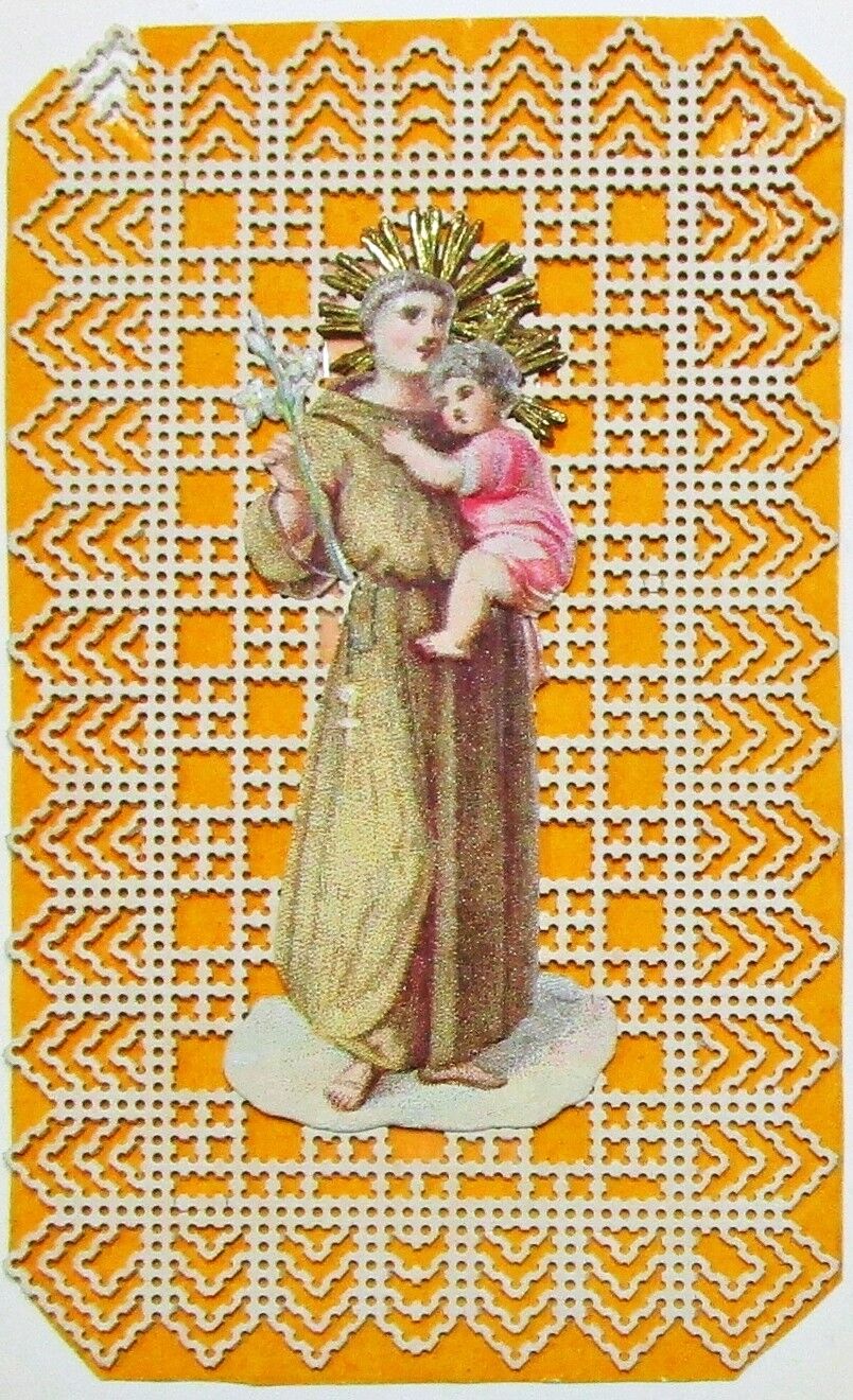 Sankt Antonius Padua Miraculous Image Holy Icon Devotional Picture Top (Flo-5042