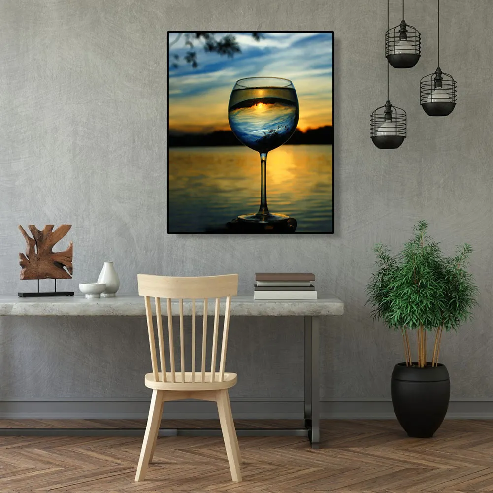 Glass Scenery - Paint By Number(40*50cm)