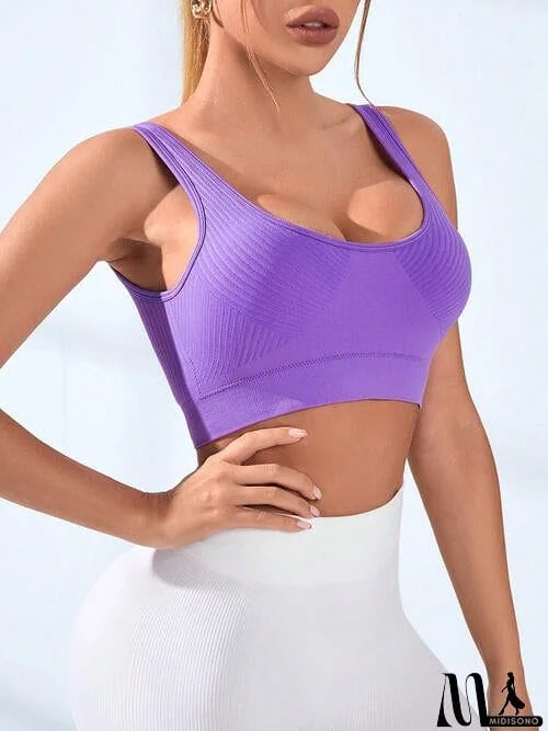 Round Neck Active Bra