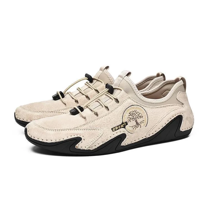 Men's Handmade Leather Shoes Soft Driving Loafers Sneakers