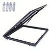 [US Local Warehouse] Roof Hatch Skylight Roof Caps Aluminum Frame Galvanized Sheet 80x80cm with Switch Type Handle Loft Ventilation Roof Access Hatch Cover Plate Rooftop Hatch Cover Plate for Wellhead Lid/Cellar Cover