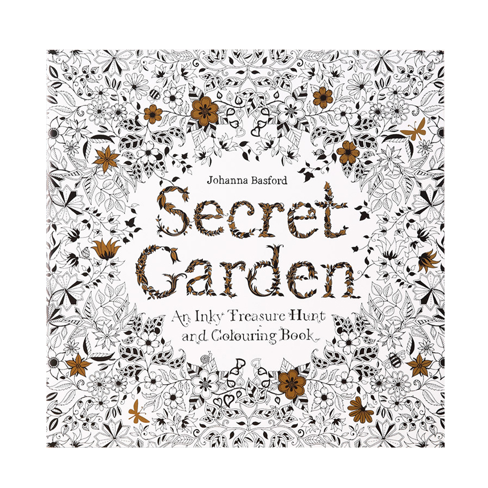 Secret Garden Coloring Book 96 Pages DIY Drawing Book Anti-Stress for Kids Adult