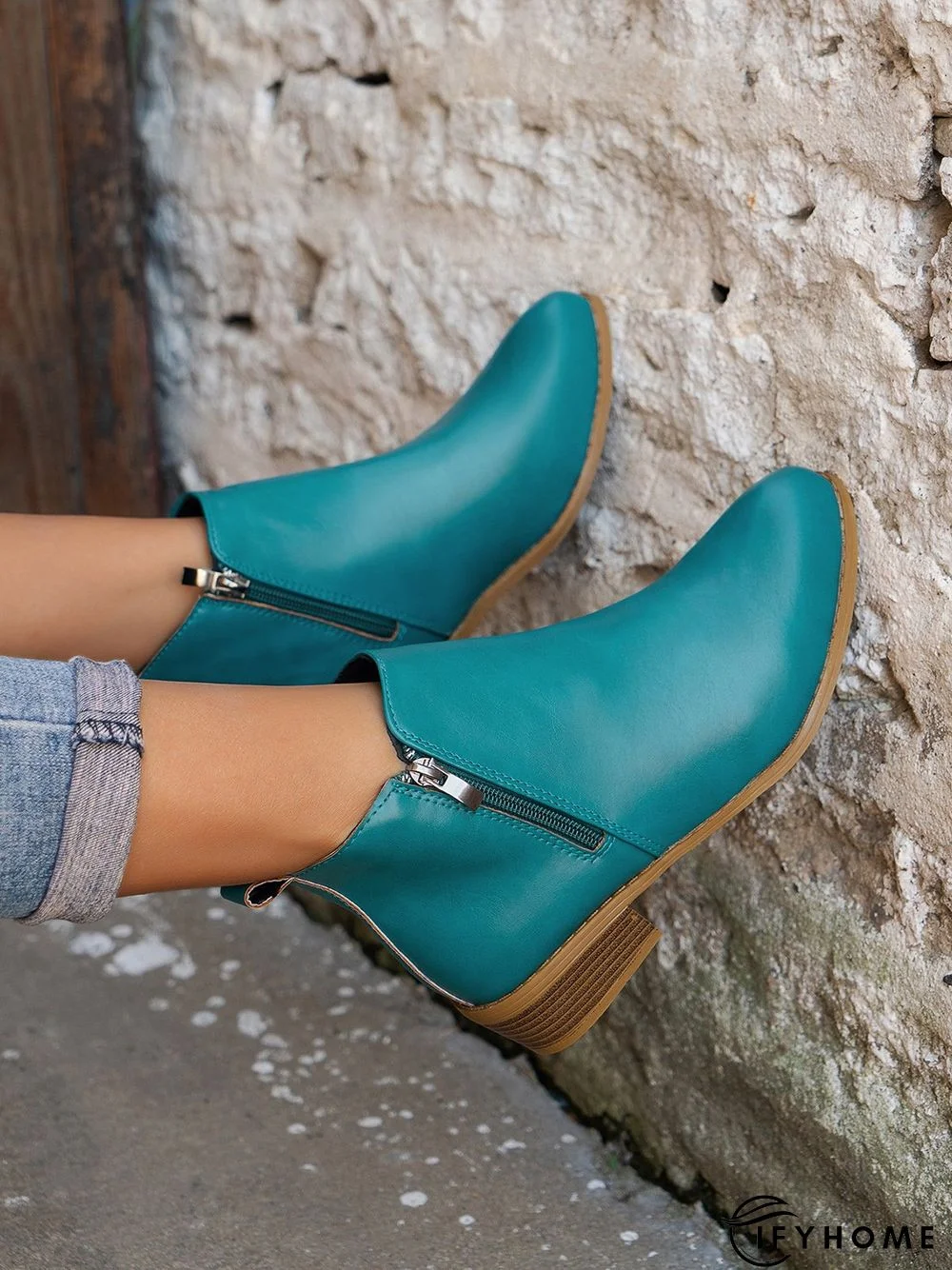 Vintage Side Zip Point Toe Ankle Boots | IFYHOME