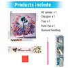 Diamond Painting-DIY Crystal Rhinestone Dancing Girl in Floral Skirt(Box Packaging)