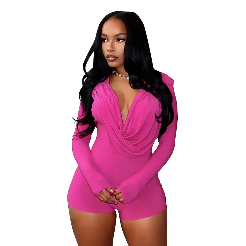 Brownm Brownm Summer New Fashion Niche Design Folded Folded Pocket-Bag Hip Jumpsuit