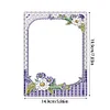Floral Special Shape Diamond Painting Photo Frame Home Decor (Flower Purple)