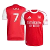 SAKA #7 Arsenal Home Authentic Soccer Jersey 2025/26