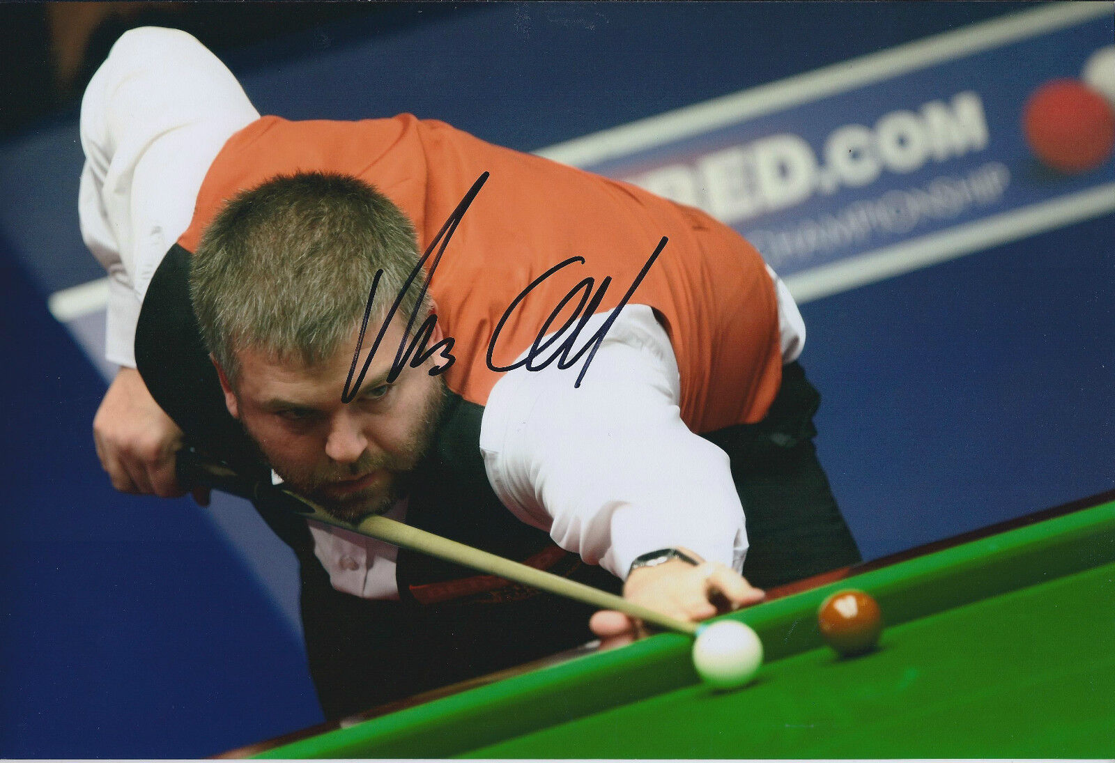 Marcus CAMPBELL AUTOGRAPH 12x8 Signed Photo Poster painting AFTAL COA SNOOKER Tour Winner