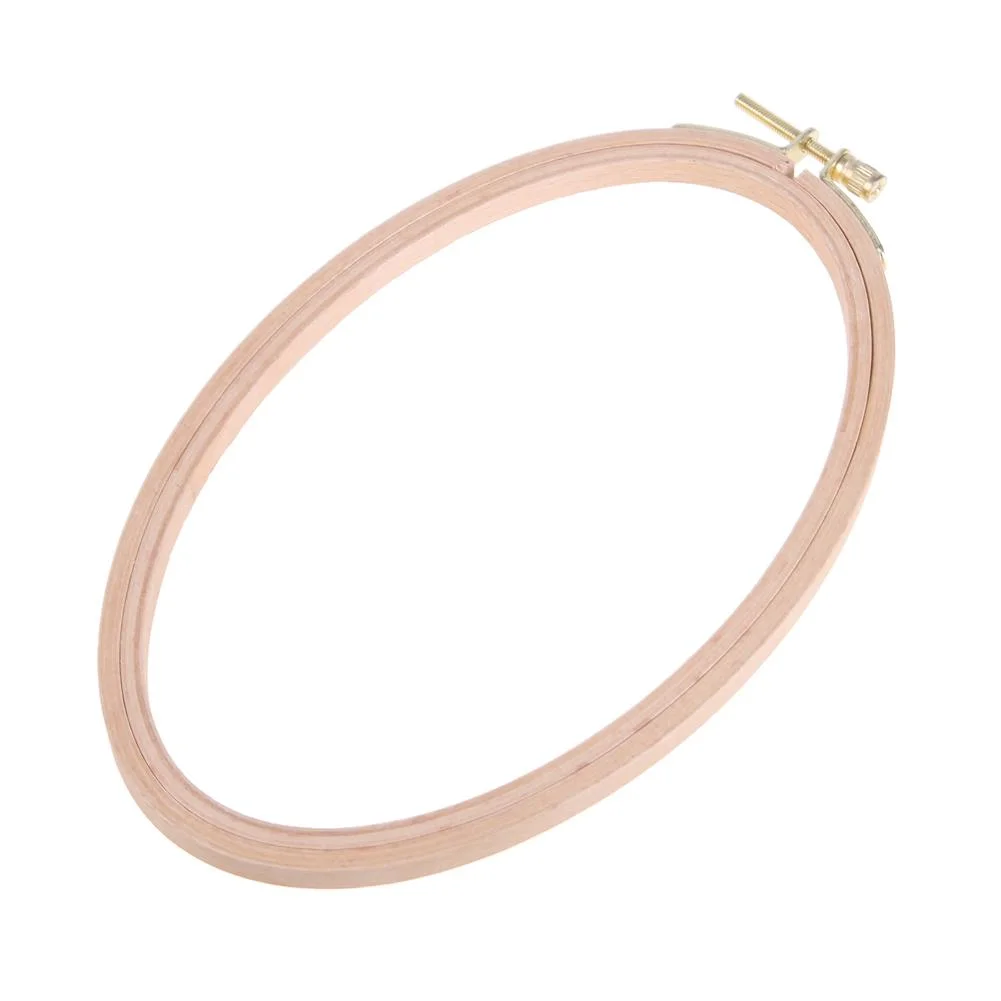 Beech Cross Stitch Machine Frame Embroidery Hoop Ring Sewing Craft Tool(L)