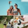 Mobile Phone Folding Selfie Stick 360° Rotatable Mobile Phone Holder Handheld Anti-Shake Stabilizer Portable Bluetooth Photo Travel Video Vlog Shooting Stand