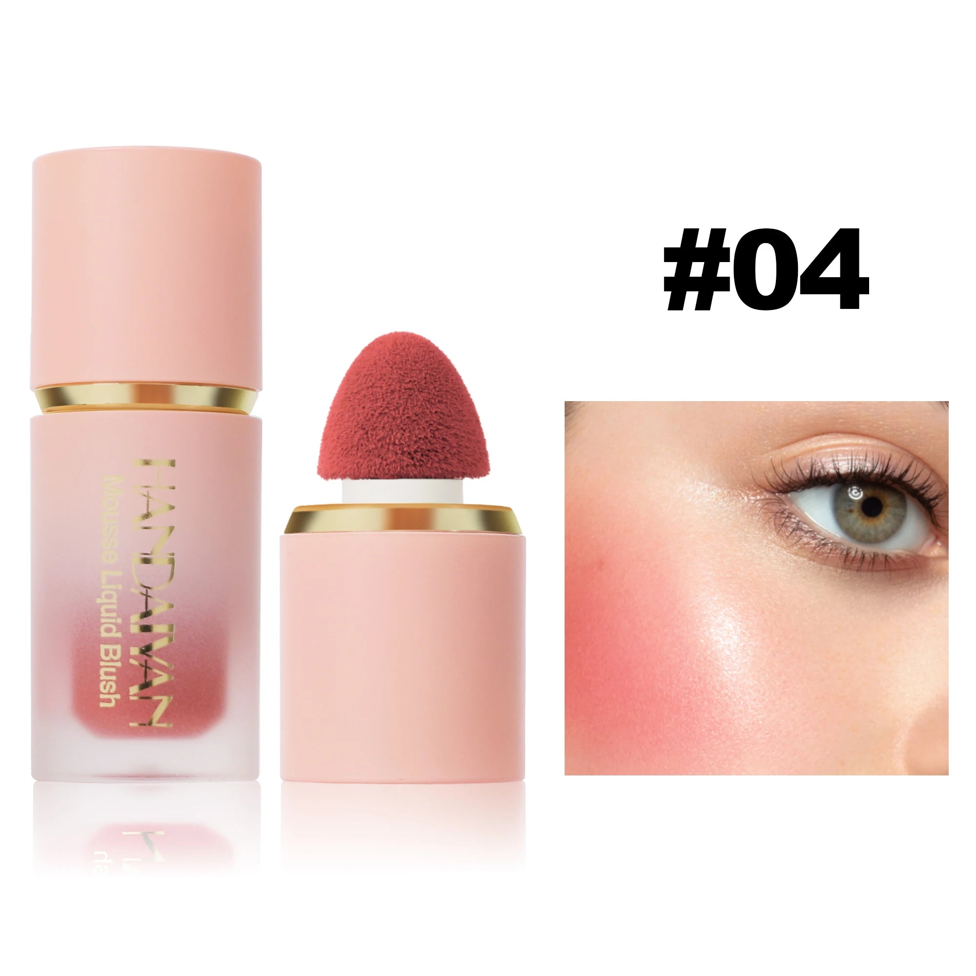 6-Shade Matte Glitter Liquid Blush