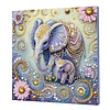 Framed Diamond Painting - Special Shaped - Elephant (25x25cm)