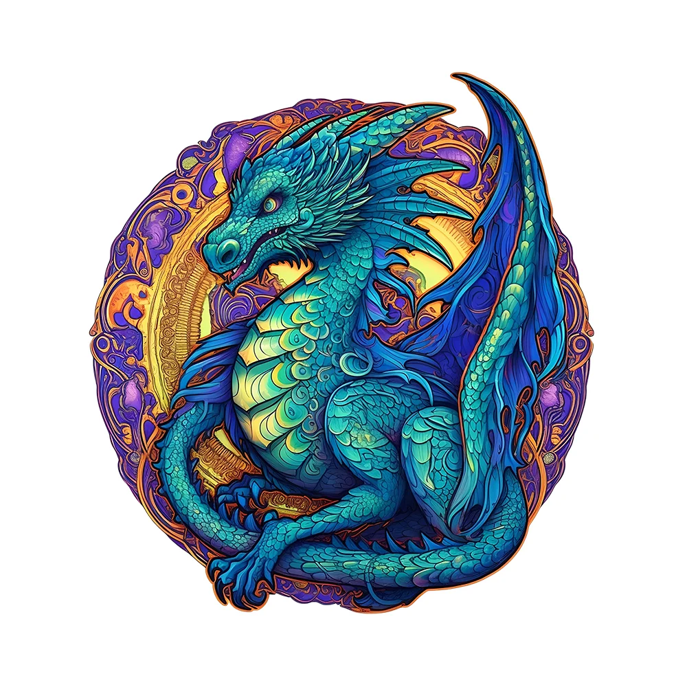 Ericpuzzle™ Ericpuzzle™Dragon Wooden Jigsaw Puzzle