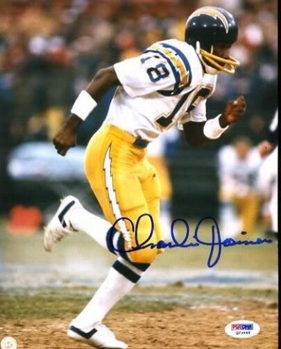 Charlie Joiner Chargers Signed Psa/dna 8x10 Photo Poster painting Autograph Authentic