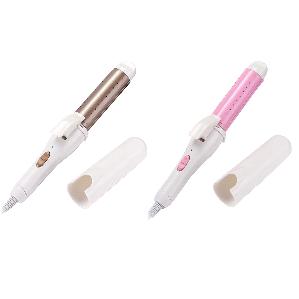 

2 in 1 Mini Hair Straightener Curling Wand Flat Iron Hair Curler Styler, Champagne, 501 Original