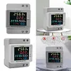 6IN1 DIN-Rail AC Volt Monitor Digital Active Power Factor Energy Meter 110V 220V