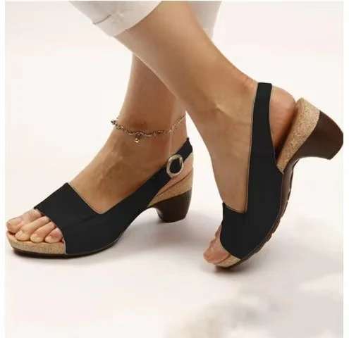 Yyvonne Explosion Of Women's Shoes In The Thick Heel Sandals Direct Wish Heel Shoes Burst