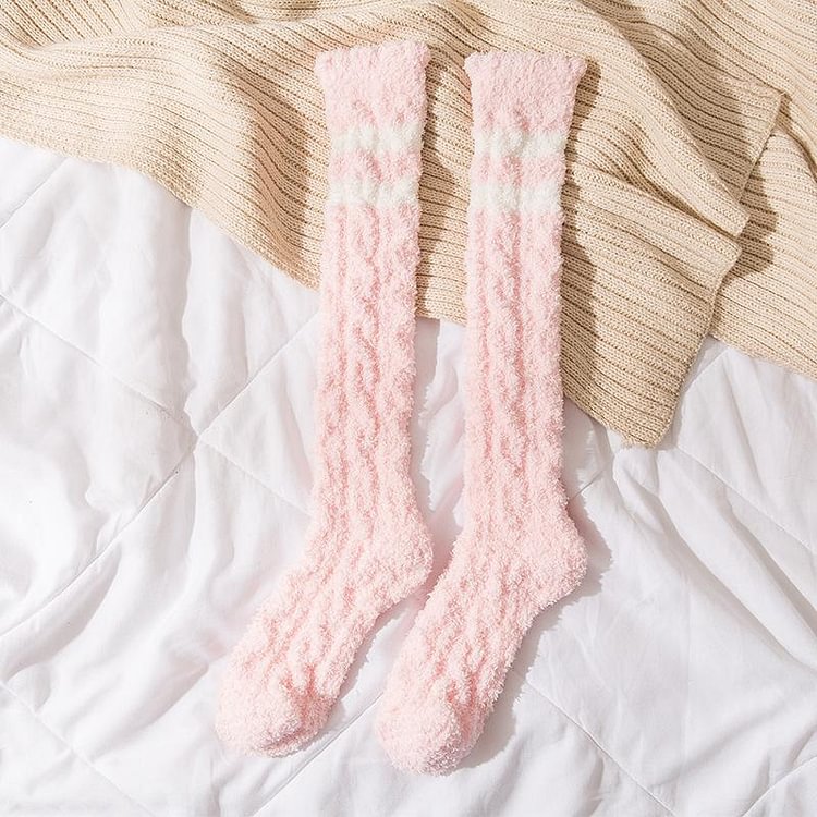 Tall Striped Floor Socks