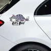 Autocollant cr&eacute;atif de moto/voiture de chat de dessin anim&eacute;