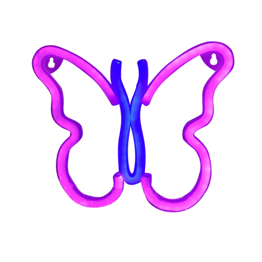 

LED Butterfly Neon Lights Colorful Luminous Neon Sign Hanging Night Lamp, 501 Original