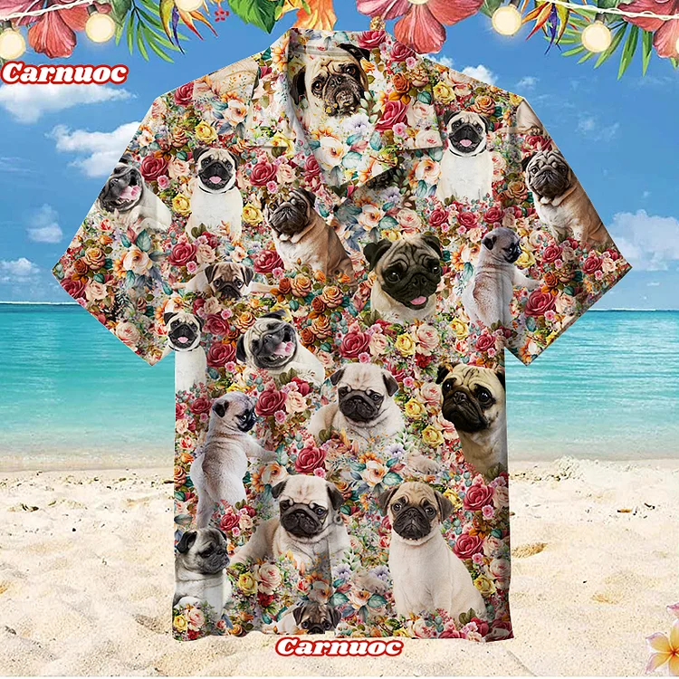 Pug Artistic Photo | Hawaiian Shirt