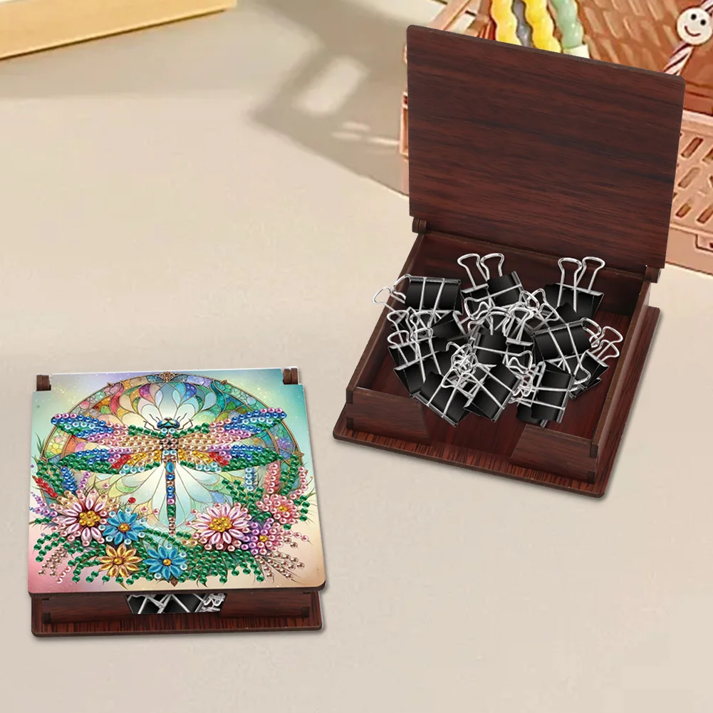 DIY Flower Dragonfly Diamond Painting Note Box Paper 160 Sheets of Paper for DIY Art Craft