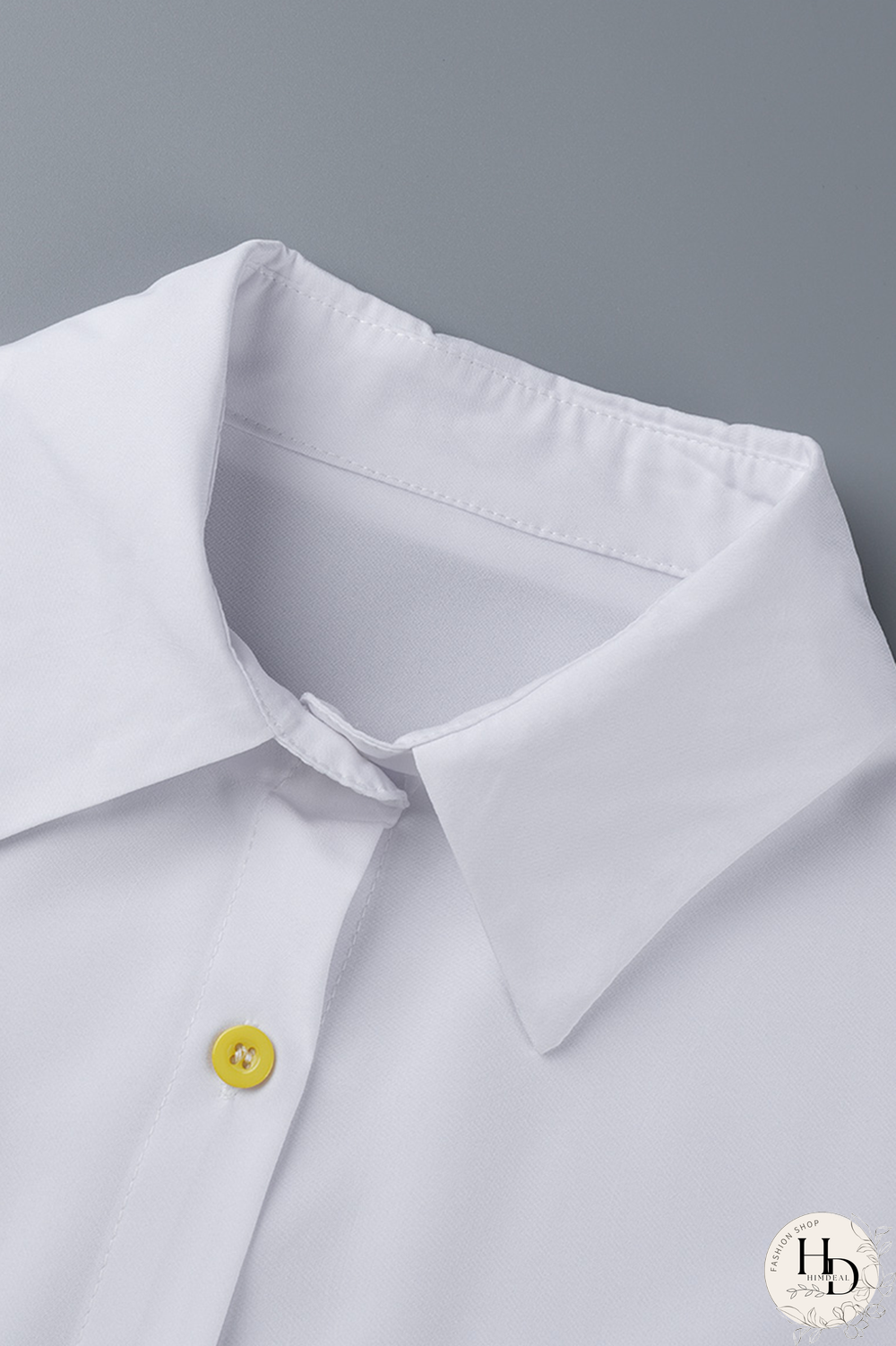 Yellow Casual Print Patchwork Turndown Collar Shirt Dress Dresses