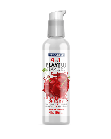 Pornhint Playful Flavors Wild Cherry 4 In 1 Warming Lubricant