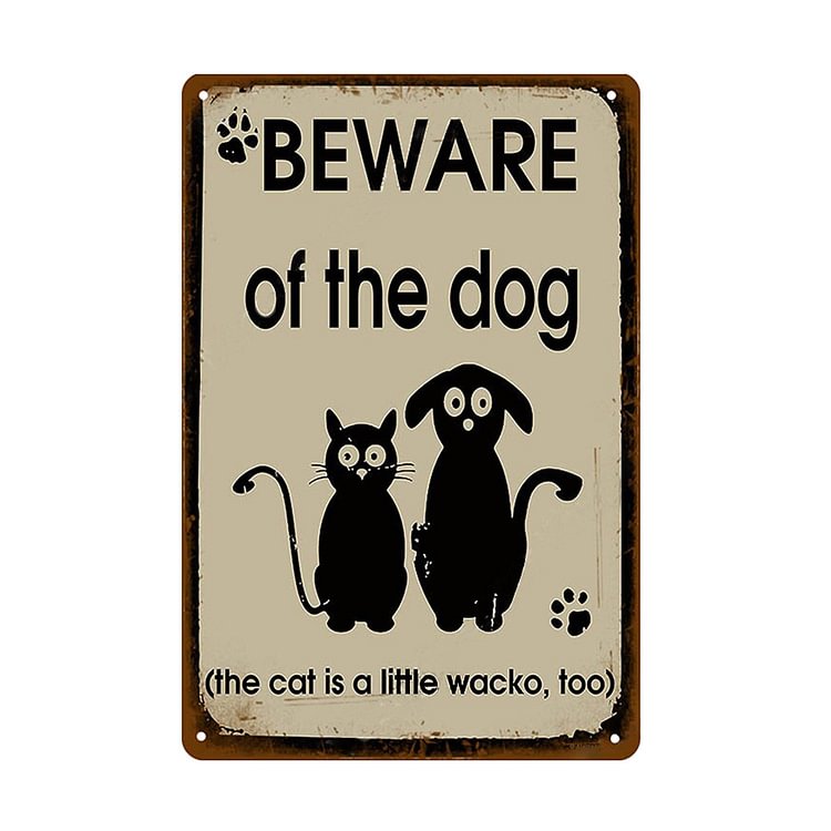 Animal Cat Art - Vintage Tin Signs/Wooden Signs - 7.9x11.8in & 11.8x15.7in