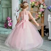Teenager Girls Birthday Princess Dress Vintage Appliques Flower Ball Gown - honeylives