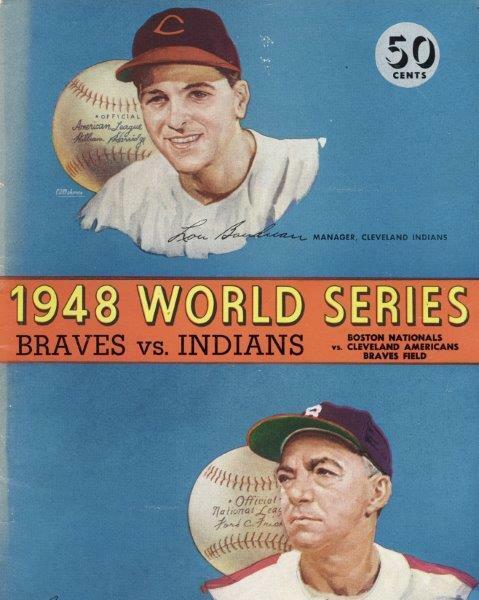 CLEVELAND INDIANS Chief Wahoo 1948 World Series Program Cover 8 x 10 Photo Poster painting