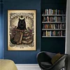 Black Cat And Book-11CT Stamped Cross Stitch 40*60cm/15.75*23.62in  tapestrymarket