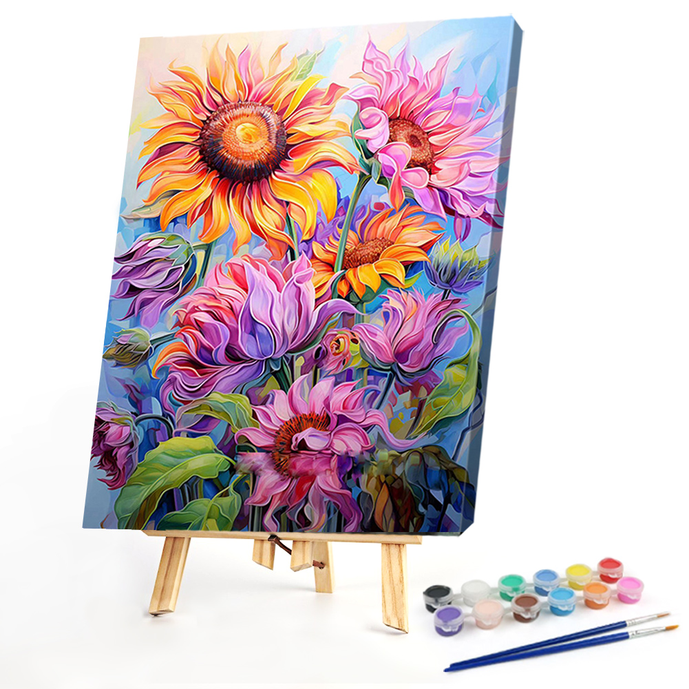 Paint By Number Oil Painting Sunflower(40*50cm)
