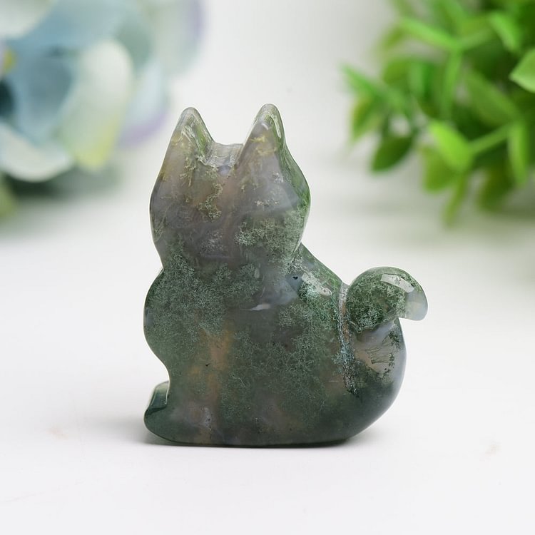 2.0" Agate Cat Crystal Carving