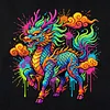 (Multi-Style)Colorful Neon Animals Collection-14CT Stamped/Counted Cross Stitch 30*30cm tapestrymarket