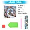 Schneemann 5d DIY Diamond Art Malerei Sets spezielle Form Teilbohrer Kunst 30x30cm