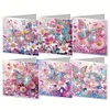 6Pcs Diamond Painting Butterfly Greeting Card for Holiday Party Favors