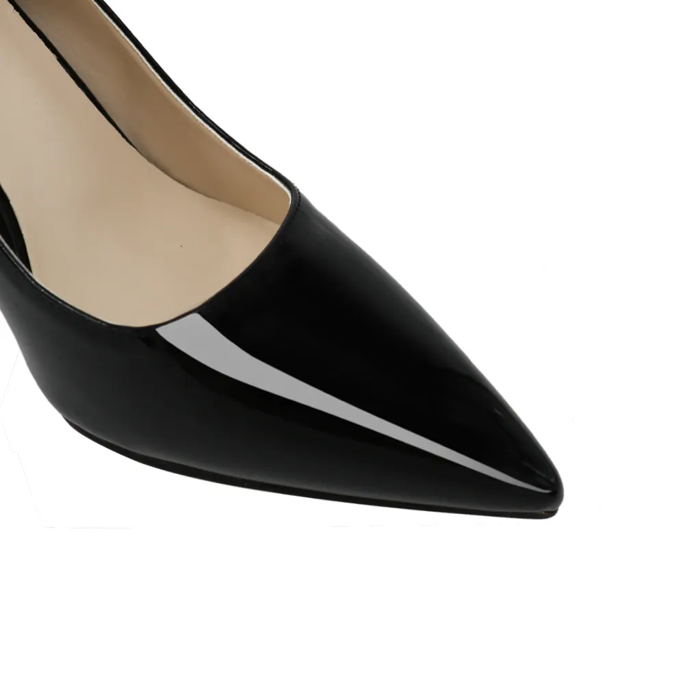 3.54" Women's Heeled Party Pumps PU Patent-vocosishoes