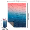 Outdoor Puffy Camping Blanket Waterproof Quilt for Traveling Picnic Beach Party