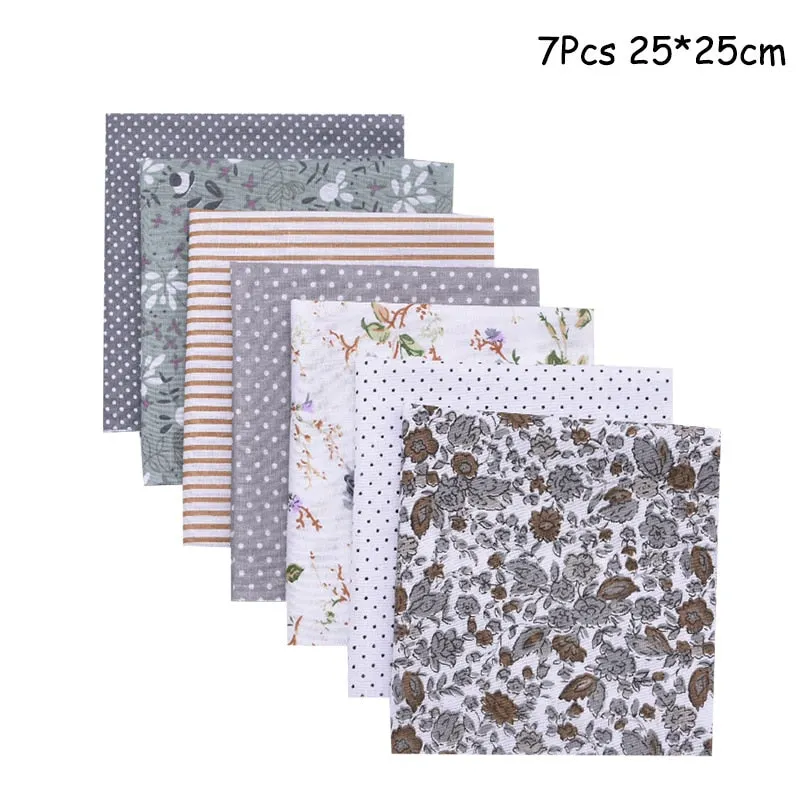 25x25cm and 25x20cm Printed Cotton Fabric Cloth Sewing Quilting Fabrics for Patchwork Needlework DIY Handmade Accessories