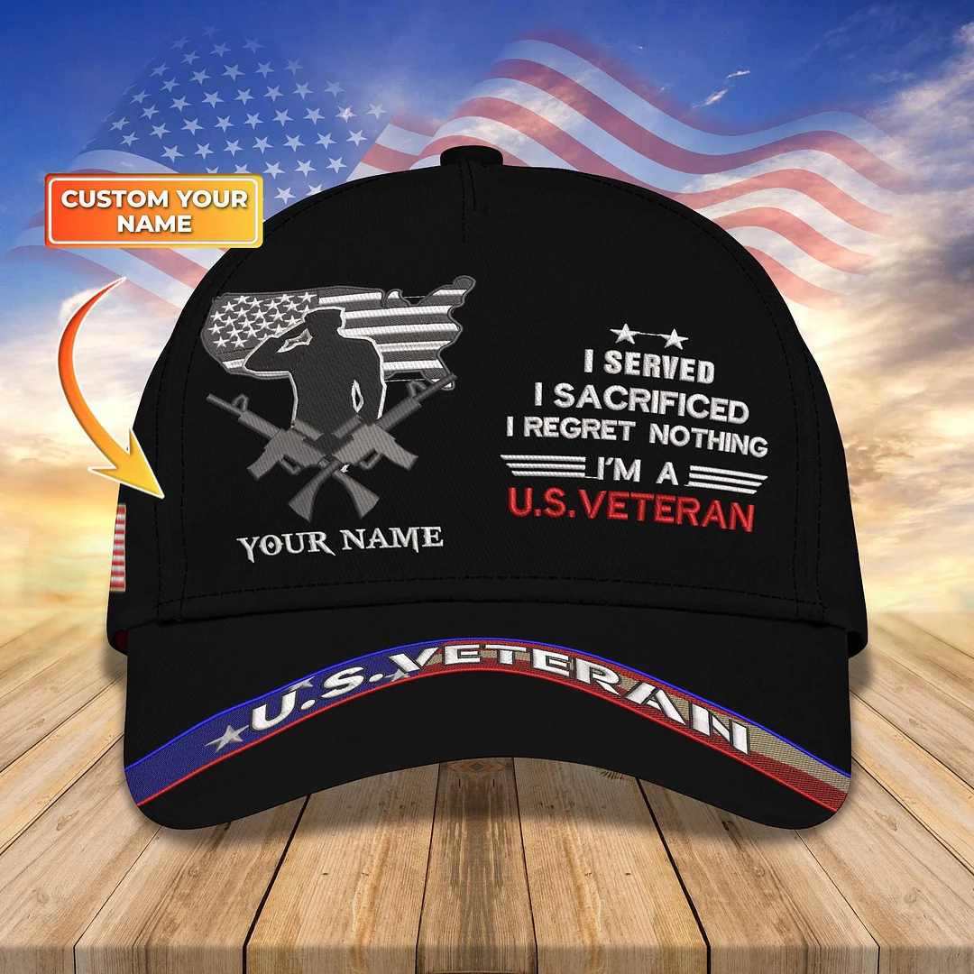 U.S Veteran Embroidery Cap 02